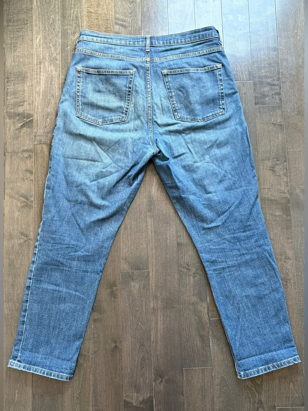 Everlane 2018 High Waist Straight Blue Jeans size 32 Regular
